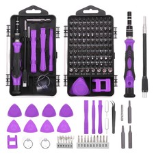 138 in 1 Magnetic Precision Screwdriver Set Electronics Repair Tools Kit Purple