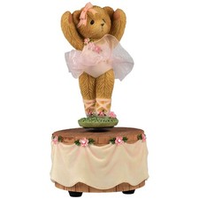 Cherished Teddies Terrific in a Tutu Ballerina Figurine Resin Musical 2004 New