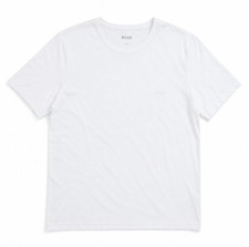 BOSS Hugo Boss White Crew Neck T-Shirt Men's XXL Cotton Embroidered Logo Tee