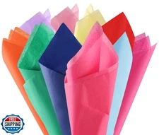 Phinus 80-Sheet 20" Colored Tissue Paper for Gift Bags, Weddings,