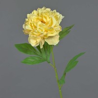 Artplants KüNstliche Blume Pfingstrose Marilou, Gelb, 75Cm