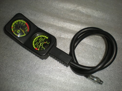 #ad Aqualung US Divers Gauge Pressure And Depth Scuba Console Dive Diving $69.89