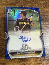 DANIEL MONTESINO 2023 Bowman #CPA-DM 1st Blue Lunar Refractor Auto /150