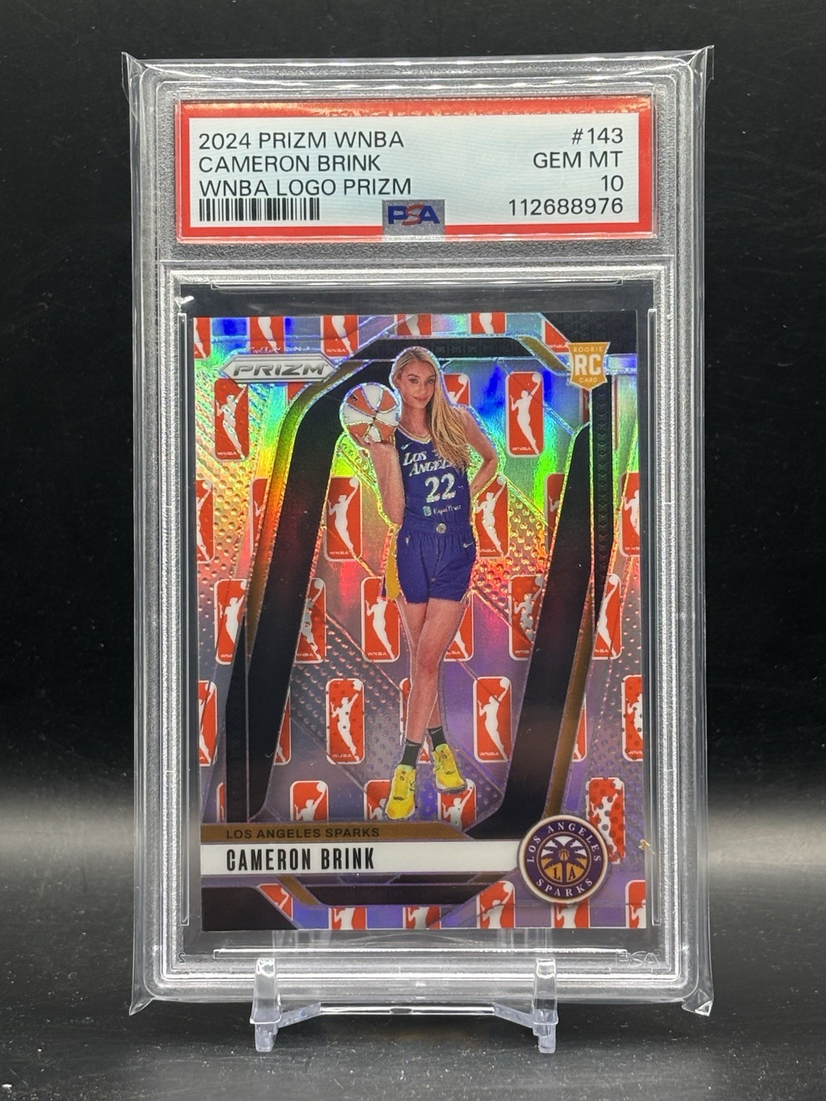 Cameron Brink - PSA 10 - 2024 Panini Prizm WNBA WNBA Logo Prizm Variation #143