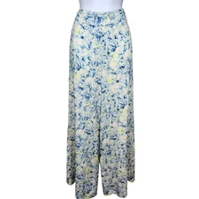 Lovers + Friends Revolve Floral Wide Leg Pants Women's Large L High Rise Trouser
