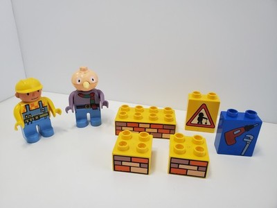 Lego Duplo Bob the Builder and Naughty Spud and 5 bricks