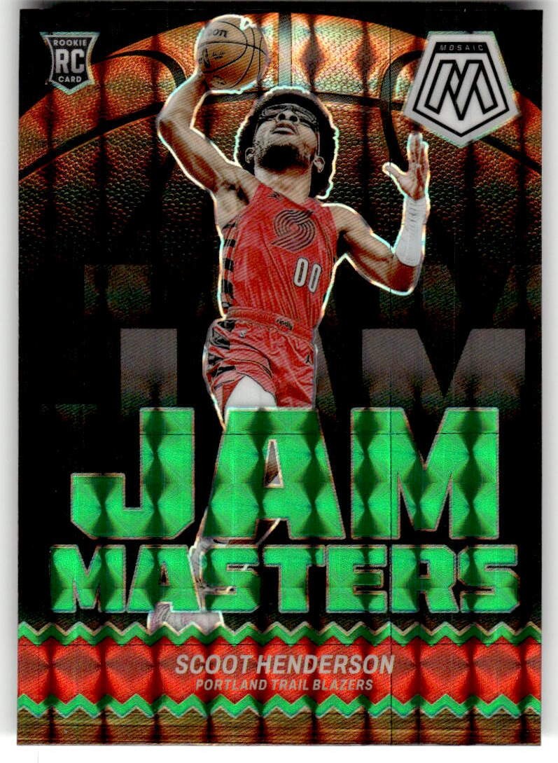 2023-24 Panini Mosaic Scoot Henderson Jam Masters Mosaic Green #13