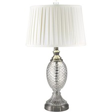 Dale Tiffany SGT16159F Evelyn Table Lamp Satin Nickel