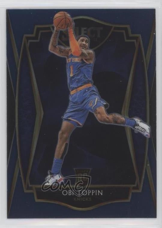2020-21 Panini Select Premier Level Retail Blue Obi Toppin #187 fm0