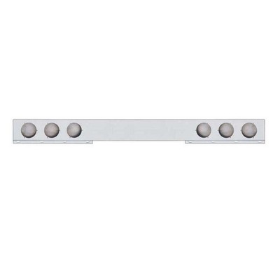 Fortpro Stainless Steel Trailer Rear Light Bar with Six 4'' Round Cutouts | F2476