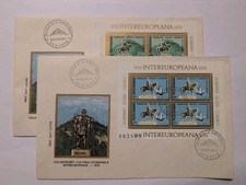 Romania mini sheets letters 1978 FDC 