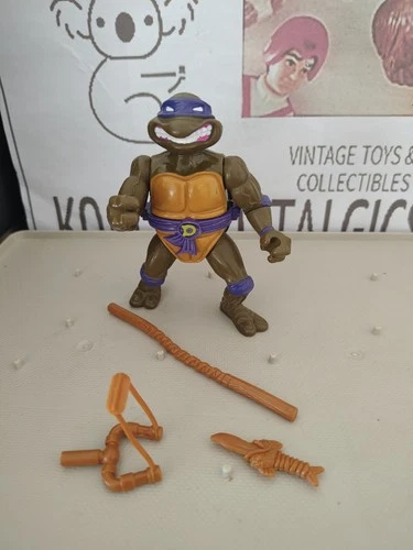 Vintage TMNT Ninja Turtles Figure Storage Shell Donatello 1991