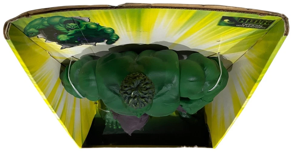 "Figura de acción de colección posable de 13"" de la película Hulk 2003 Raging Hulk nueva increíble" Foto 3 de 4
