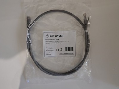 Dätwyler Cat 6 Patch Netzwerkkabel 1m RJ45 Lan Ethernet Neu Versiegelt