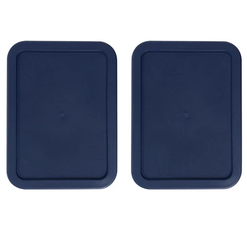 Replacement Lids fits Pyrex 3-Cup Rectangle Glass Cover for 7210-PC Navy 2 Pack