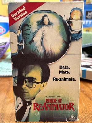 BRIDE OF RE-ANIMATOR Unrated Version (VHS, 1991) Live Home Video