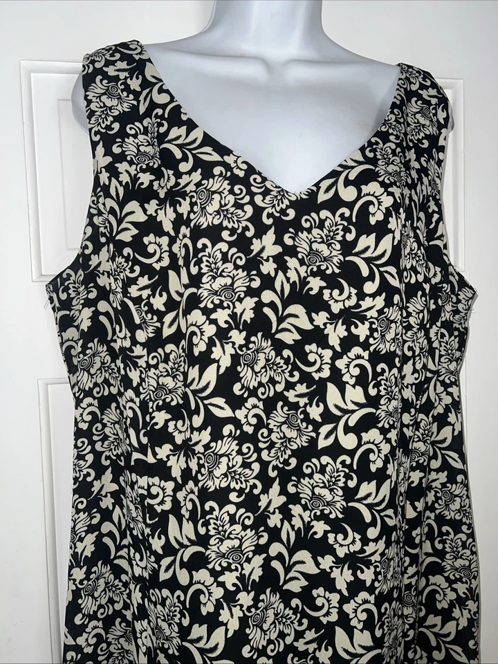 Vestido Danny & Nicole Talla Grande 18W Sin Mangas Forrado en Cachemira Foto 4 de 4