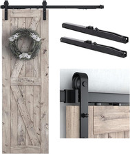 5 FT Sliding Barn Door Soft Close Hardware Kit - 5 Ft-10 Ft, Smoothly and Quietl