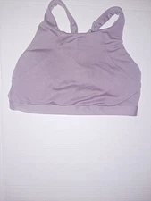 All in Motion Women's Support Seamless Crossback Sport Bra Sz L Pink 