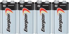 4 Energizer Max 9V 9 Volt Alkaline Battery 522 1604 Bulk EXP 12/2024