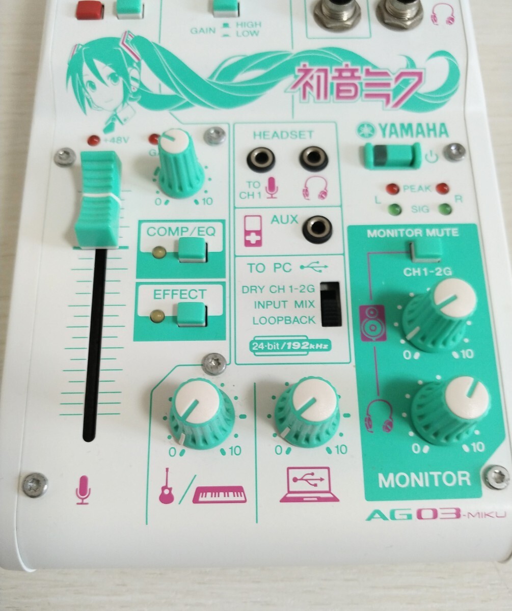 Yamaha Ag03-miku Webcasting Mixer 3 Channel Hatsune Miku JPN