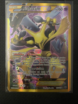 Alakazam EX Full Art Ultra Rare Holo Pokémon Card Fates Collide 125/124