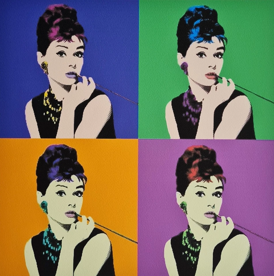 ANDY WARHOL * Audrey Hepburn * 50 x 40 cm * signed lithograph * limited # 18/200 - Bild 2 von 4