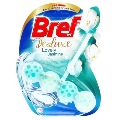 Bref Tavoletta Wc Solida 4 Palline Deluxe Jasmine Profumatore Water
