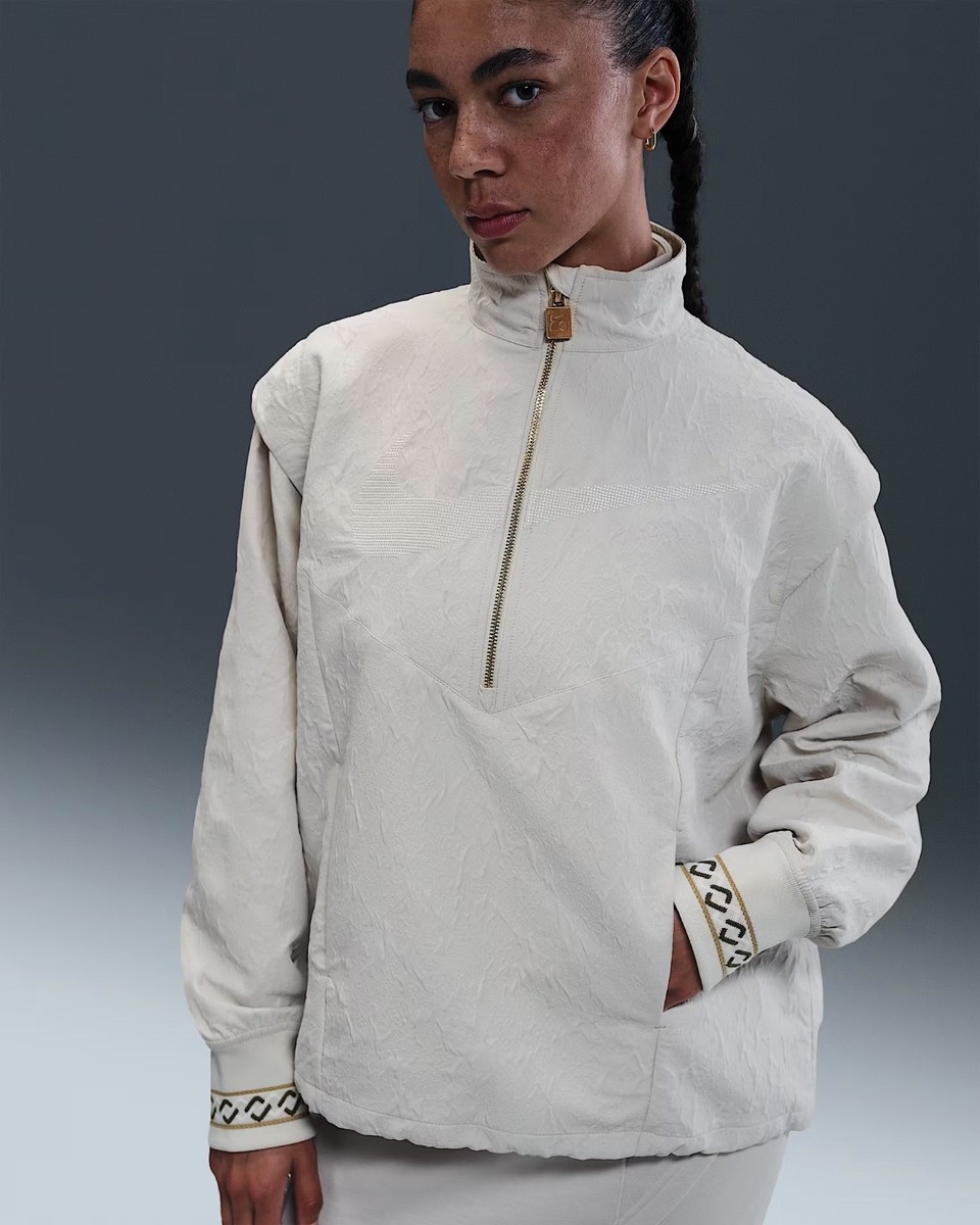 Nike Naomi Osaka Oversized Jacquard Jacket HJ0334-072 Light Bone