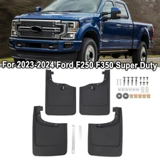 Fit 23-25 Ford Super Duty F-250 F-350 OEM Molded Splash Guard Mud Flap Set 4-pc