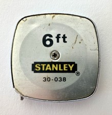 VINTAGE 6 ft STANLEY 30-038 TAPE MEASURE FLAT...