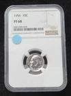 1956 Roosevelt Silver Dime PF69 *NGC Graded*