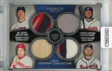 2013 Topps Museum Collection Bench Mccann Santana Mauer Quad Relic /99