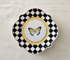NEW Mackenzie Childs BUTTERFLY TOILE BREAD AN...
