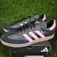 Adidas Samba Lionel Messi Mens OG Black Pink Gum Bottom Sneakers Trainers JP7845