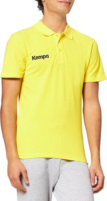 Kempa Kids Handball Classic Polo Shirt Short Sleeve Shirt, Yellow, 140