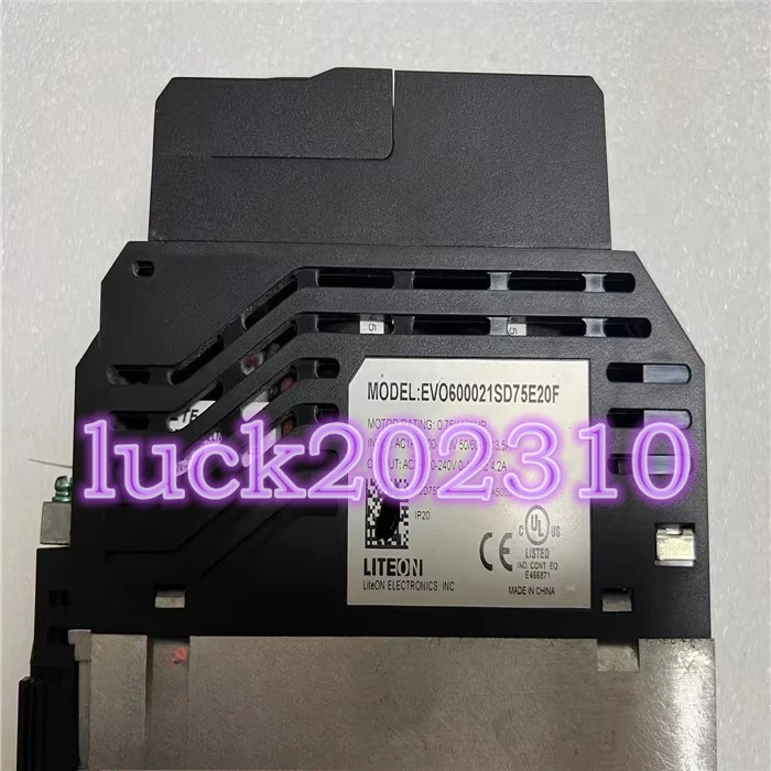 1PC USED Inverter EVO6000 0.75KW/220V EVO600021SD75E20F #YY - Image 2 of 2