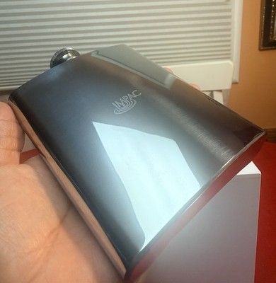 Hip Flask Often Sold In Sets with A Protective Leather Or Velvet Sleeve New