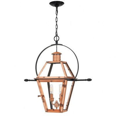 Rue De Royal - 2 Light Outdoor Hanging Lantern-Aged Copper Finish Outdoor