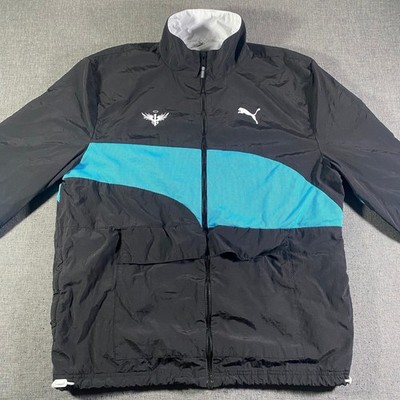 Puma Lamelo Ball Men's Black Blue Jacket Clyde Windbreaker Full Zip Sz L