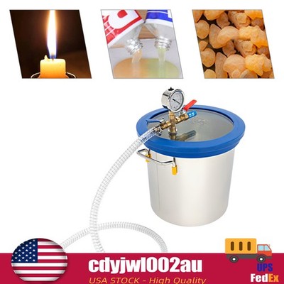 3-Gallon Vacuum Chamber w/ Lid , Degassing Chamber for Stabilizing Wood Epoxies