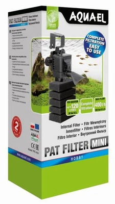 AquaEl Pat Mini Filter Innenfilter 4 Watt für das Aquarium bis 120 Liter