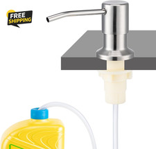 Soap Dispenser for Kitchen Sink, Built in Sink Soap Dispenser Brushed Nickel