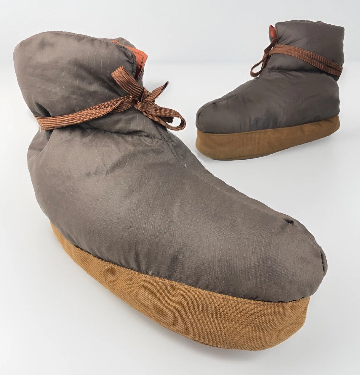 REI Vintage Duck Down Insulated Camp Slippers Booties Boots Size M Brown
Opens in a new window or ta