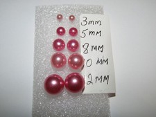 Choice of real & faux pearl stud earrings choice of colours & size pearls UK