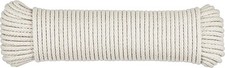 100ft Natural Cotton Clothesline Rope 1/4 Inch SteadMax