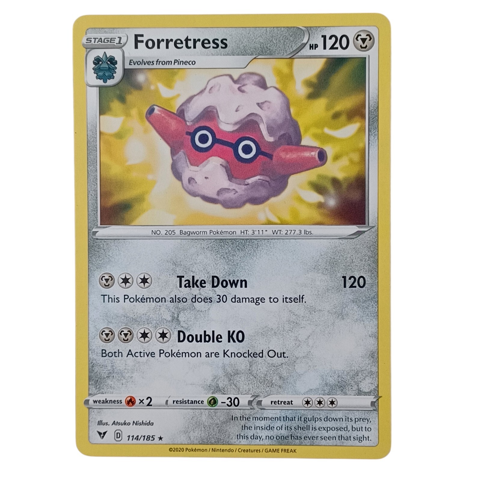 Forretress 114/185 Rare Vivid Voltage Pokemon TCG NM
