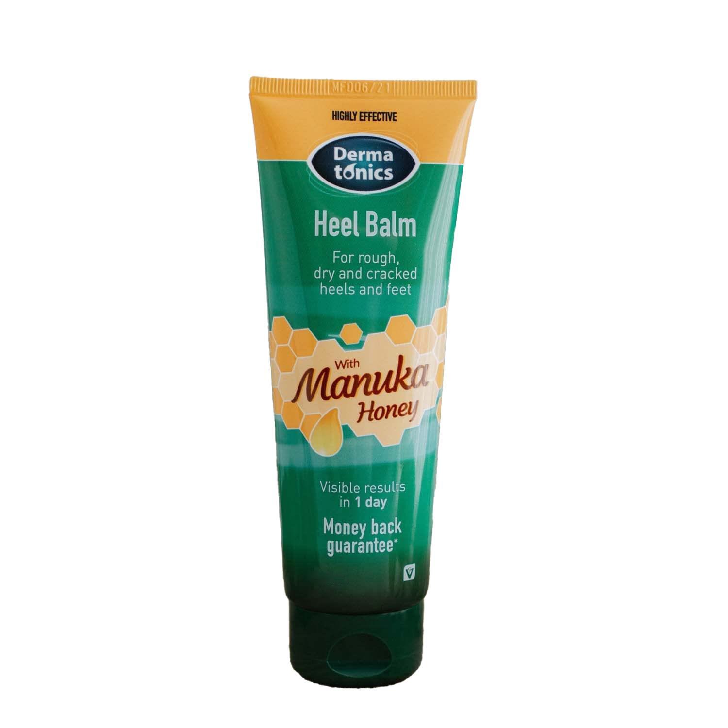 Dermatonics Manuka Honey Heel Balm 125ml - Dry Rough Cracked Foot Cream x2 Pack