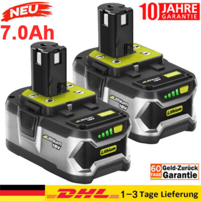 2X 18V 7Ah Original Akku für RYOBI One+ Plus Lithium RB18L50 P108 P104 Batterie