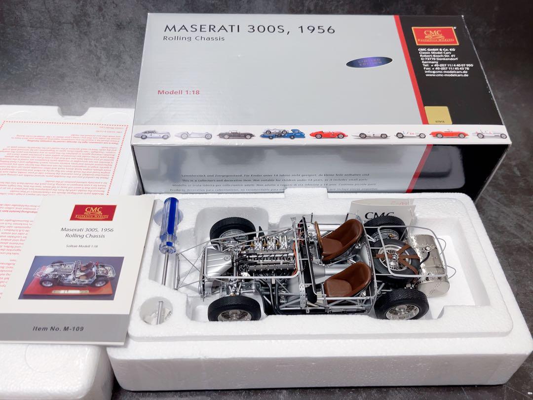自動車 CMC Maserati 300 S, 1956 Rennsportwagen CMC Maserati 300 S 1956 Rennsportwagen [1/18 Diecast Red